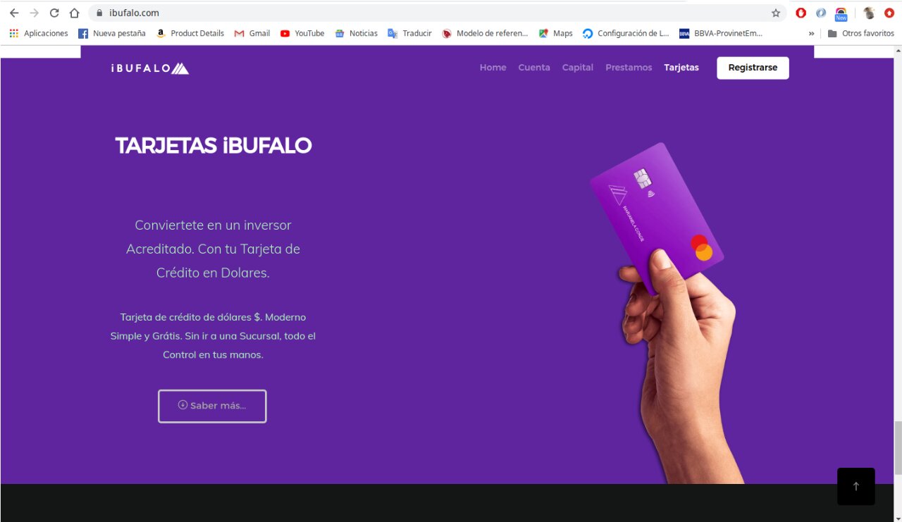 Servicio de Tarjetas iBufalo